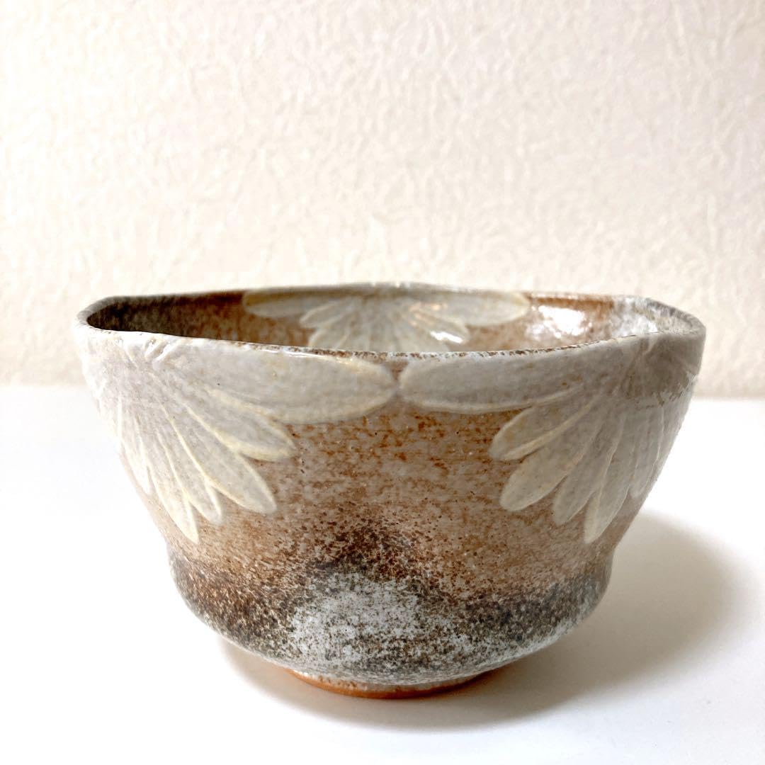 茶道具 抹茶茶碗 光山造 P342 茶碗 『花光山窯 清造』『灰釉